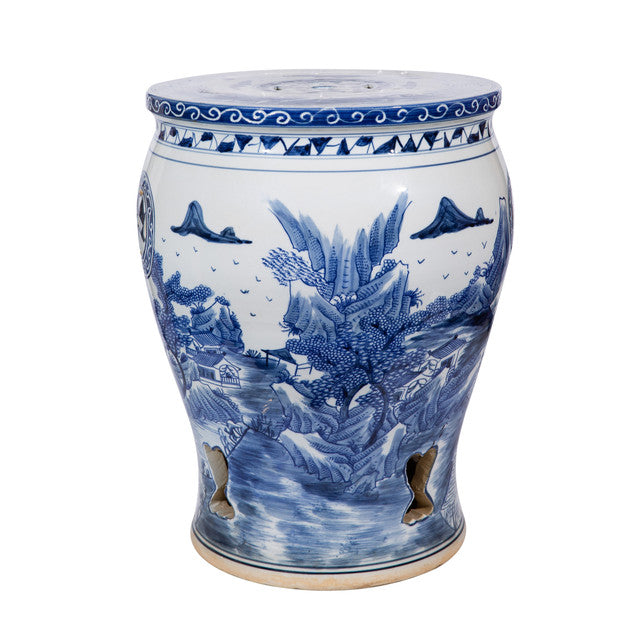 Legend of Asia  chinoiserie garden stool