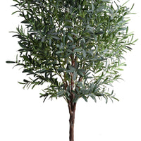 Realistic indoor fake olive tree