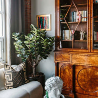 5 foot faux tree in living room