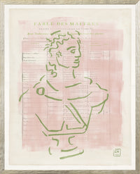 Parisienne Page I by Gayle Harismowich Framed Artwork - 42 x 52