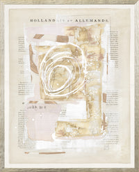 Parisienne Page XIII by Gayle Harismowich Framed Artwork - 17 x 21