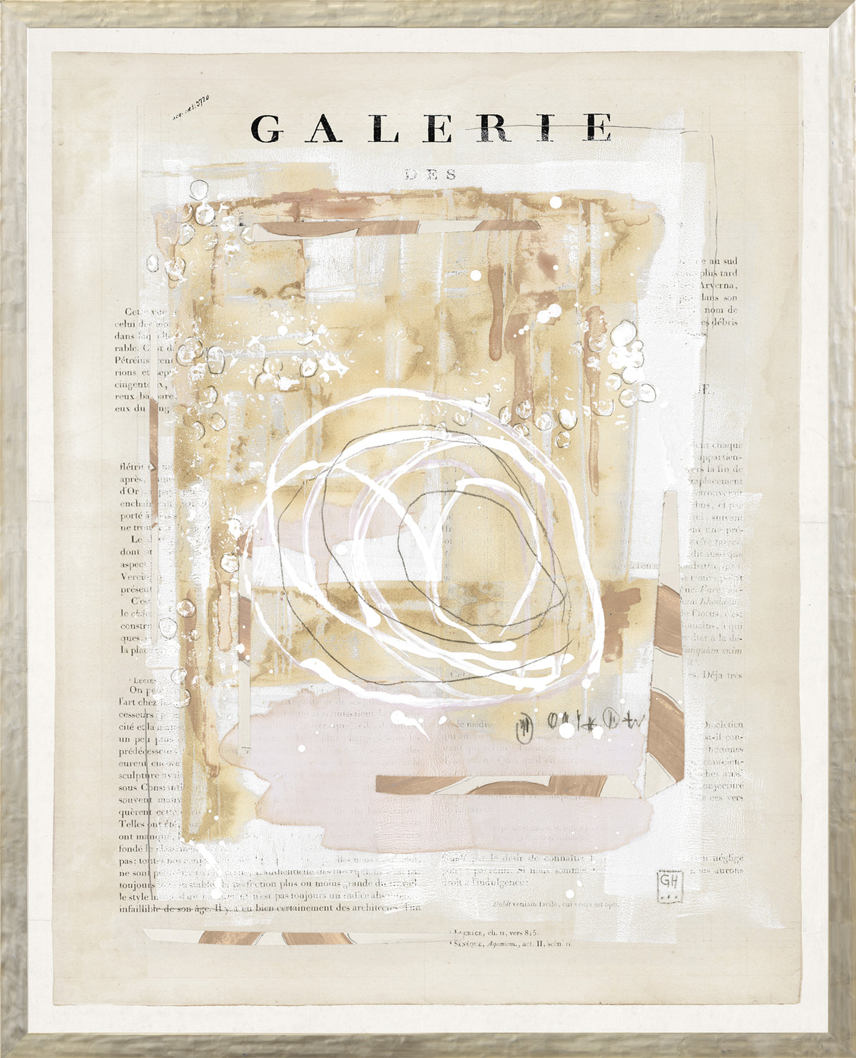 17x21 Framed Parisienne Page XIV by Gayle Harismowich