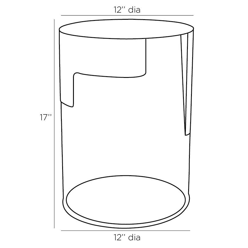 Jesse Accent Table - 17x12