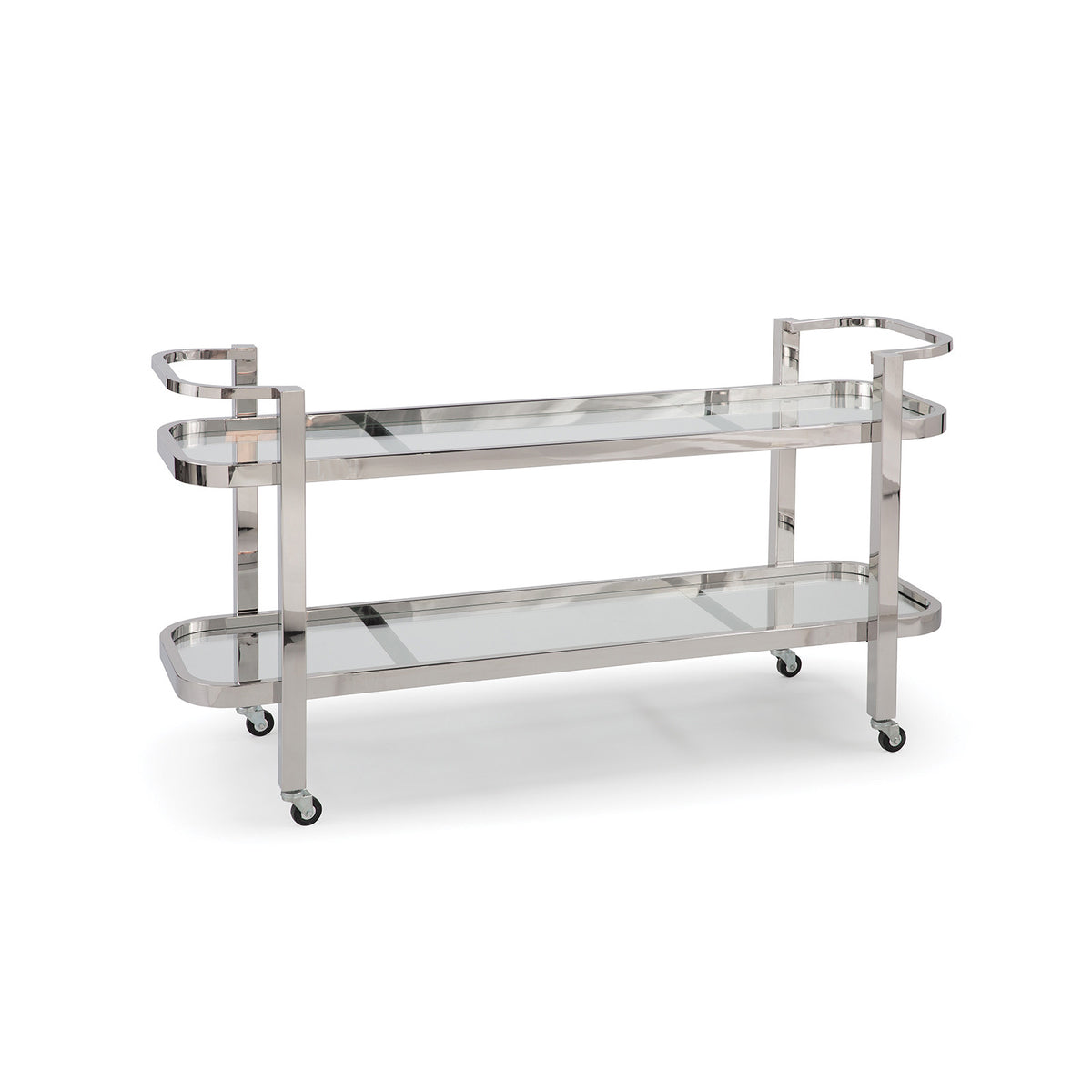 Carter Bar Cart - Polished Nickel