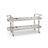 Carter Bar Cart - Polished Nickel