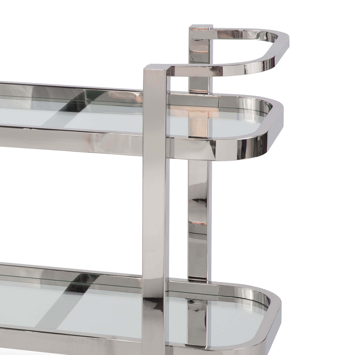 Carter Bar Cart - Polished Nickel