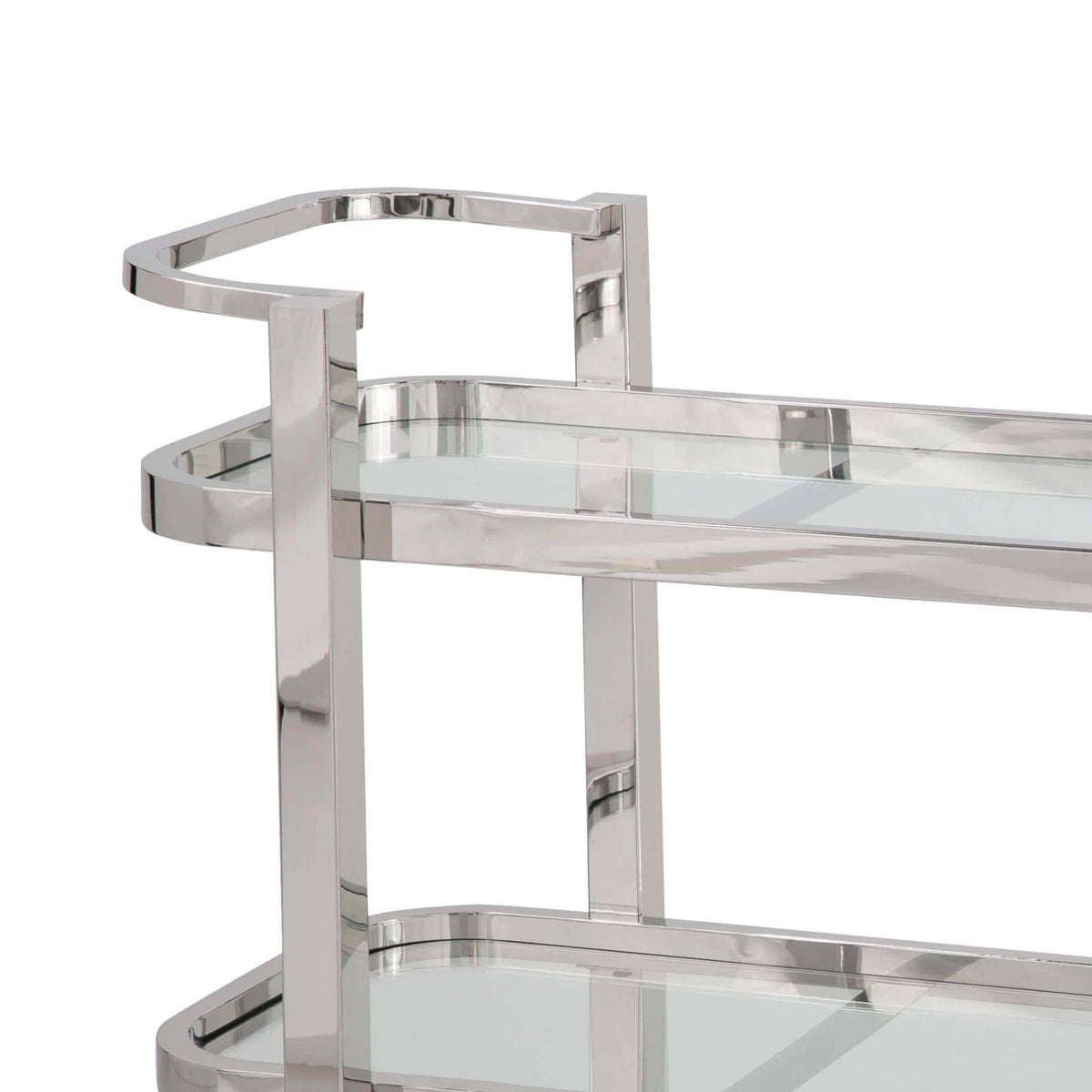 Carter Bar Cart - Polished Nickel