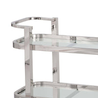 Carter Bar Cart - Polished Nickel