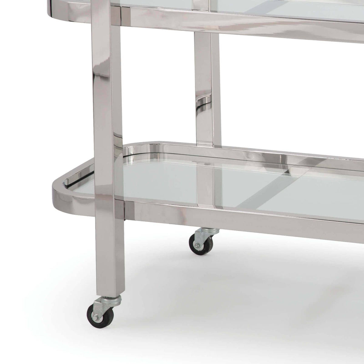 Carter Bar Cart - Polished Nickel