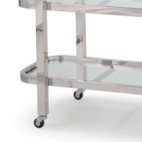 Carter Bar Cart - Polished Nickel