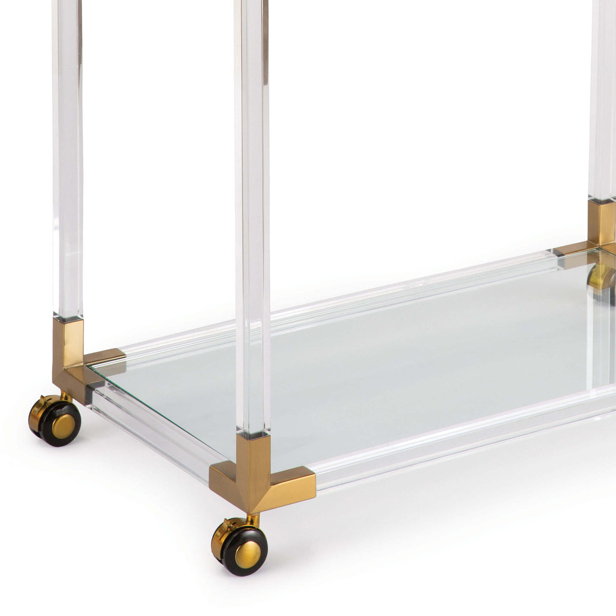 Americano Bar Cart - Acrylic and Brass