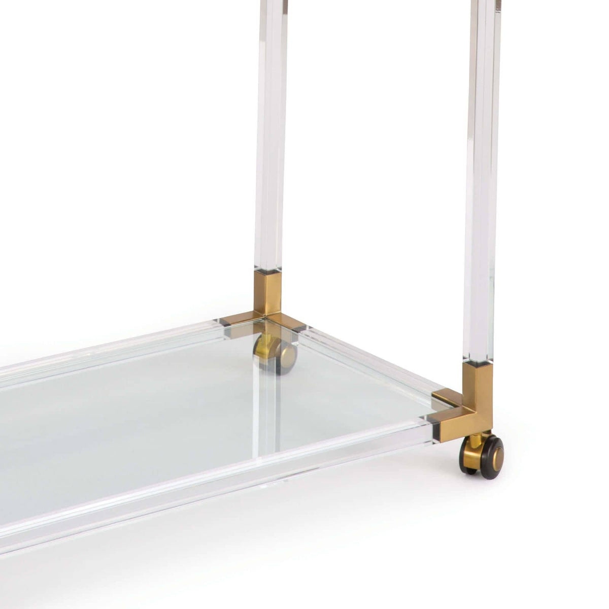 Americano Bar Cart - Acrylic and Brass
