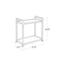 Americano Bar Cart - Acrylic and Brass