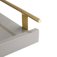 Archer Tray - Gray Lacquer