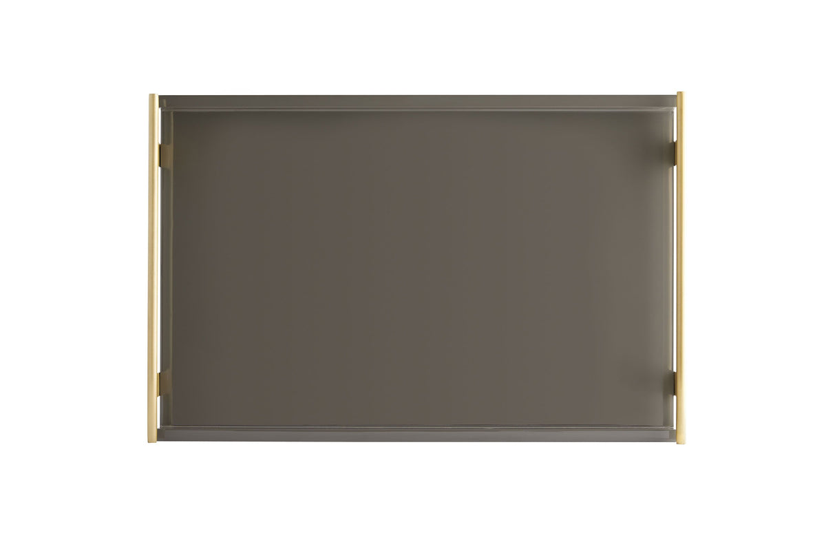 Archer Tray - Gray Lacquer