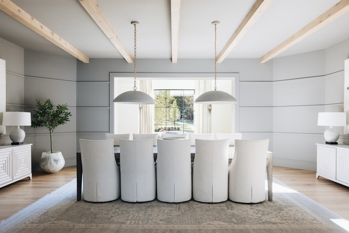 Abria Planter - Pearl White Cast Resin