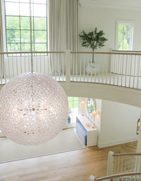 Abria Planter - Pearl White Cast Resin