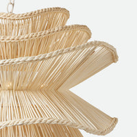 Alondra Chandelier - White Rattan 30x23
