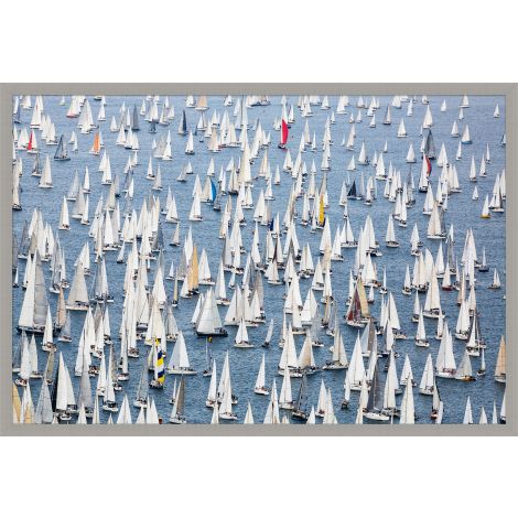 Annual Regatta Artwork Silver Painted Frame - 63 x 43