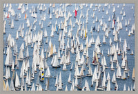 Annual Regatta Artwork Silver Painted Frame - 63 x 43