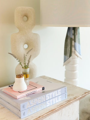 Aspen Style illustrated book in living room