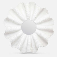 Ava Mirror - White Shell Resin 48 inch