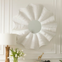 Ava Mirror - White Shell Resin 48 inch