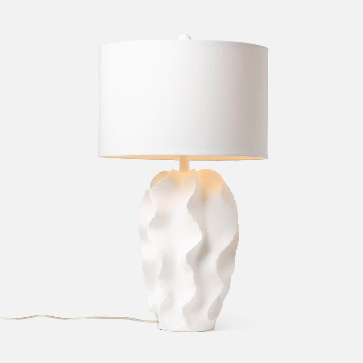 Bethany Lamp Large - Matte White Resin