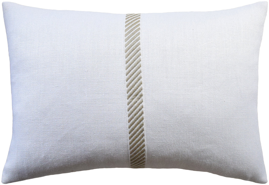 Cabana Tape Throw Pillow - 14x20 Salt and Beach