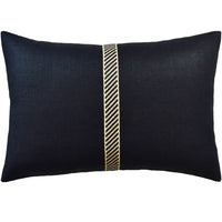 Cabana Tape Throw Pillow - 14x20 Sand and Shade