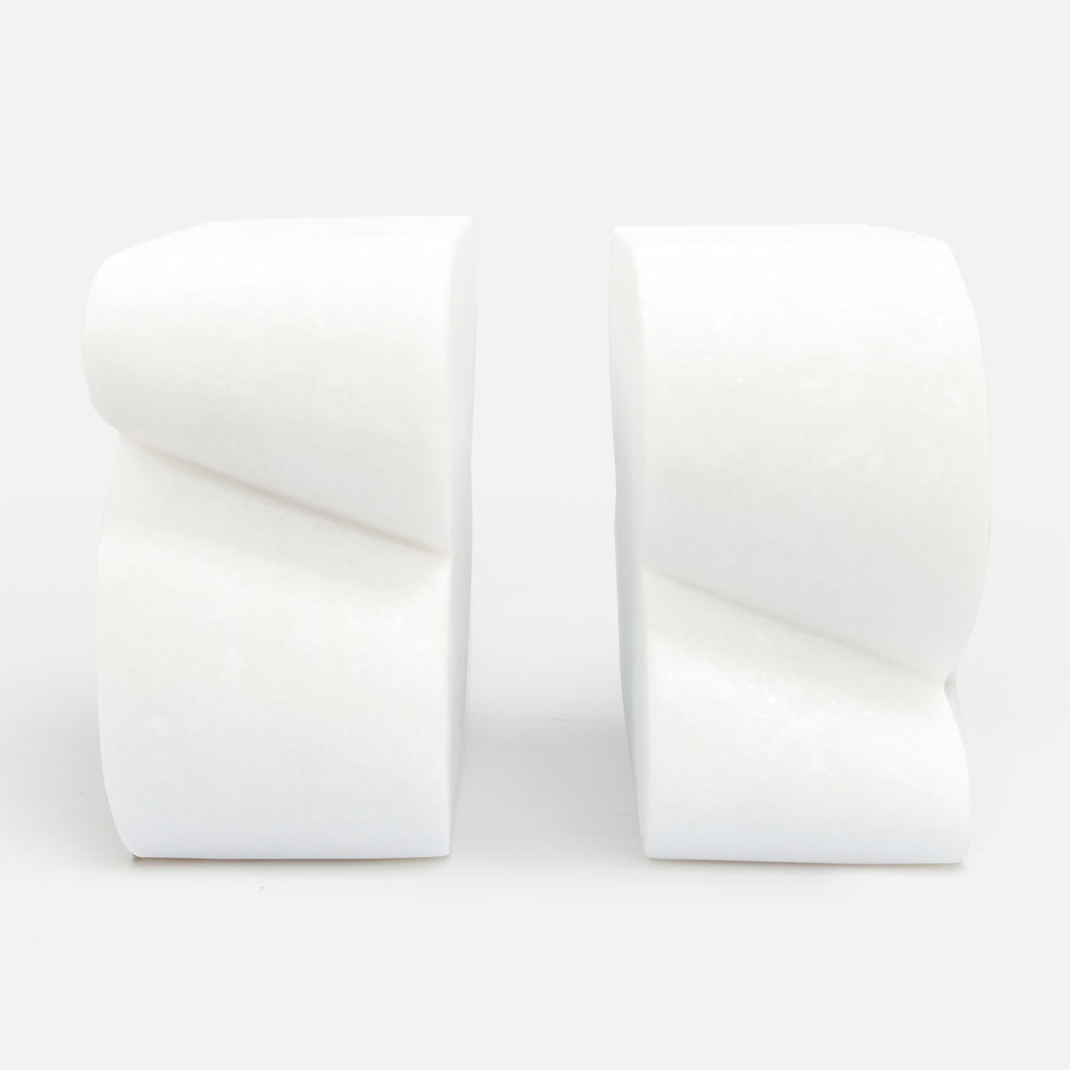 Calysta Bookends - White Marble