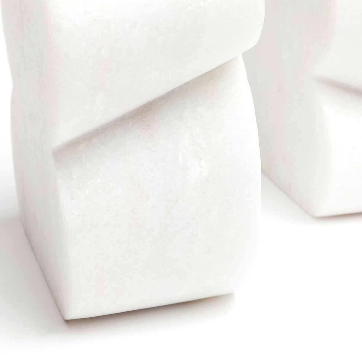 Calysta Bookends - White Marble