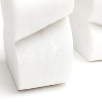 Calysta Bookends - White Marble