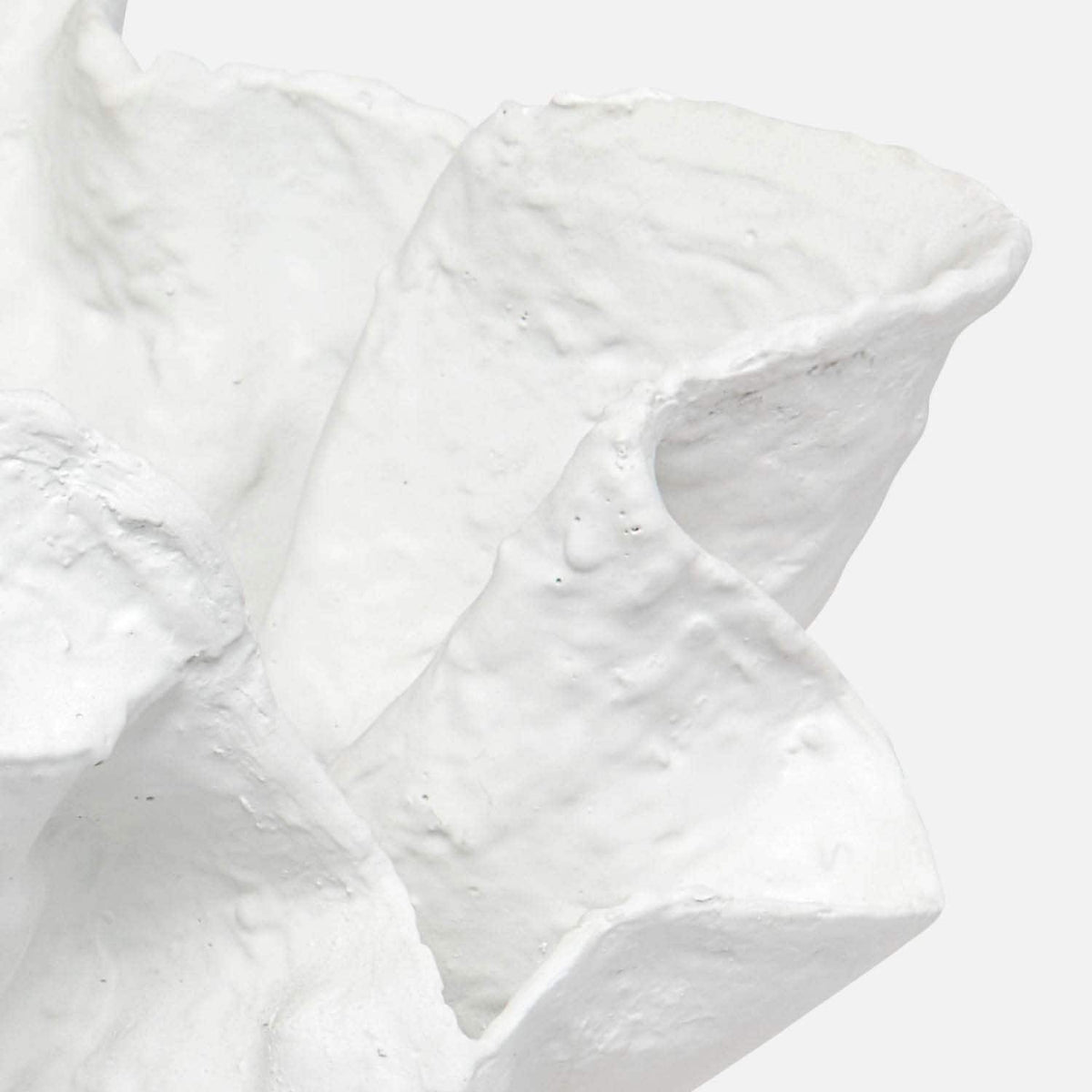 Celestine Bowl - Pristine White Resin 20x20x12