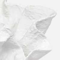 Celestine Bowl - Pristine White Resin 20x20x12