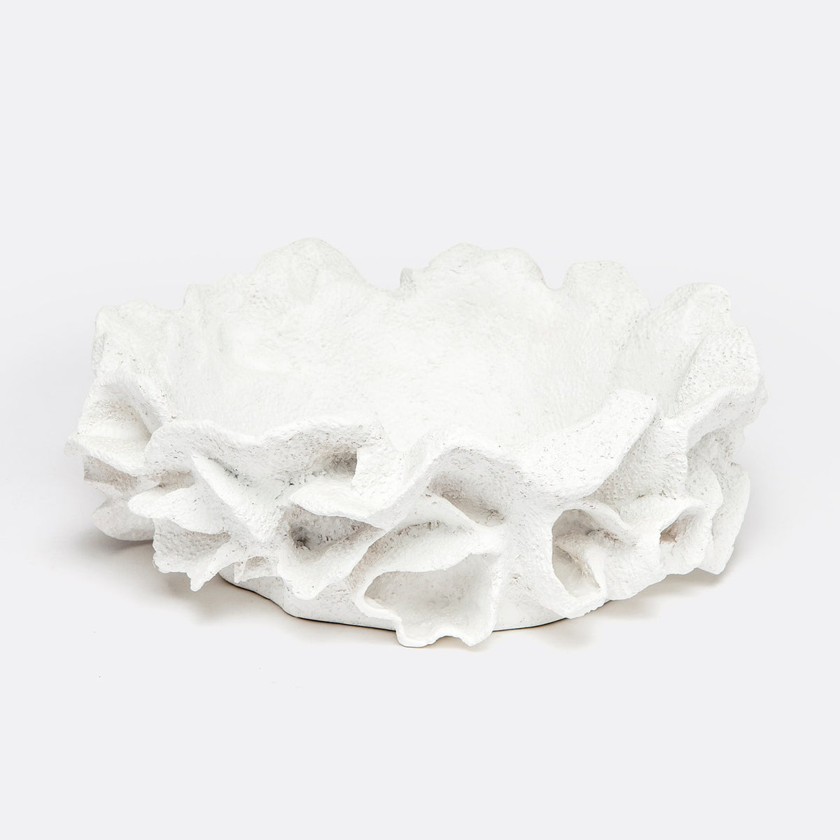 Coco Bowl - White Faux Coral 18x7