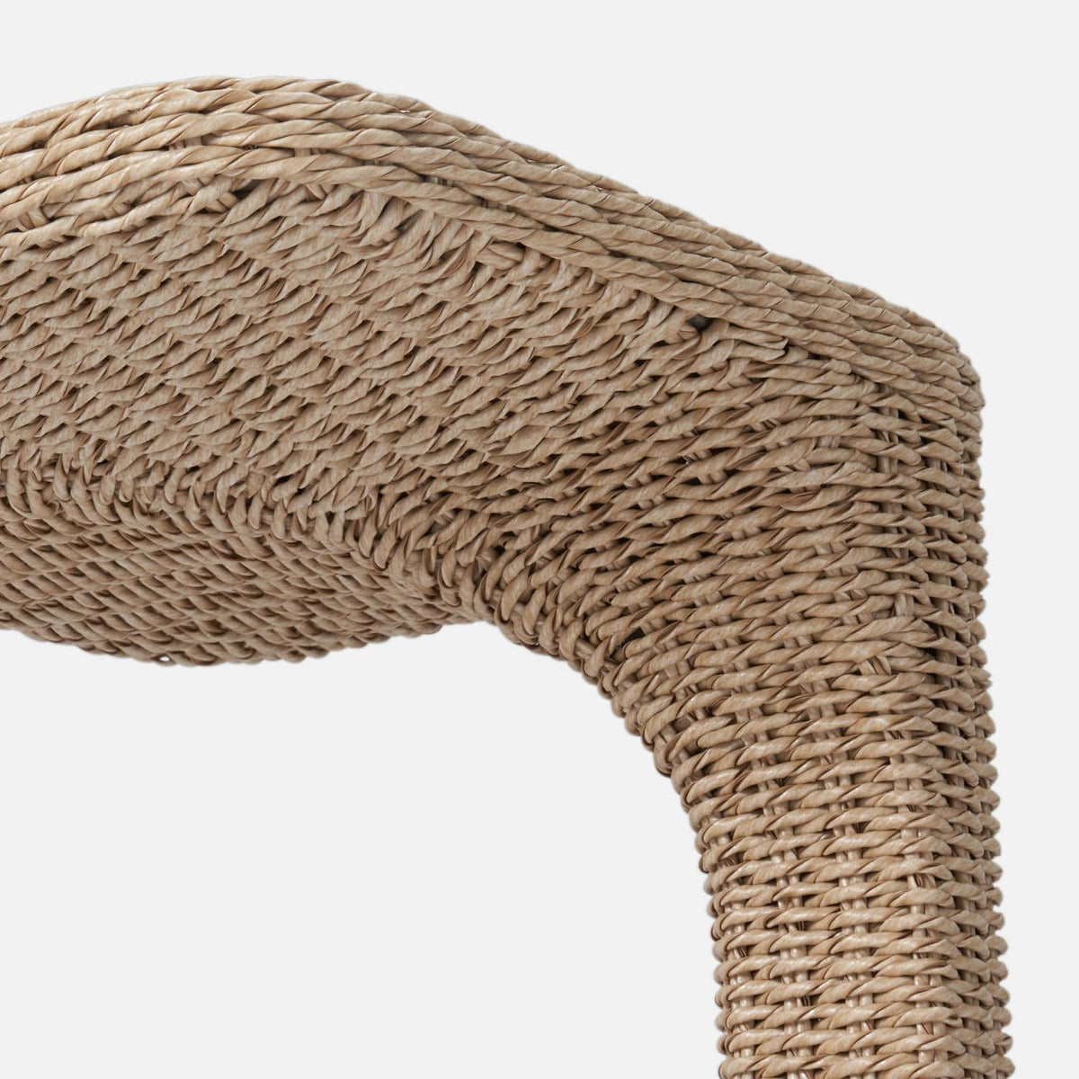 Devante Outdoor Side Table - Natural Twisted Faux Wicker 15x24