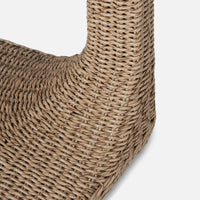 Devante Outdoor Side Table - Natural Twisted Faux Wicker 15x24