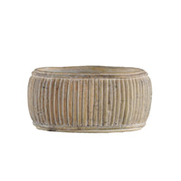 Concrete Faux Rattan Bowl - Multiple Sizes