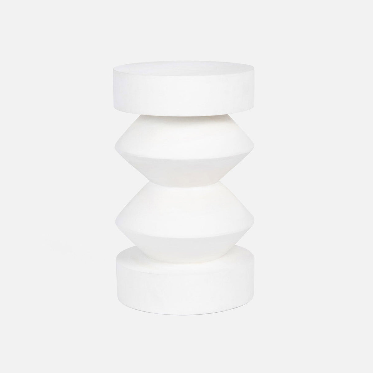 Floyd Stool - Matte White Acacia Wood