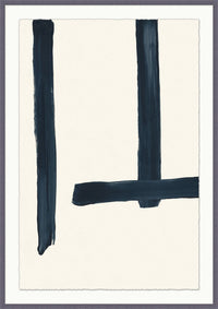 Fragment 1 LG by Thom Filicia Artwork Charcoal Woodgrain Frame - 41.5 x 58.5