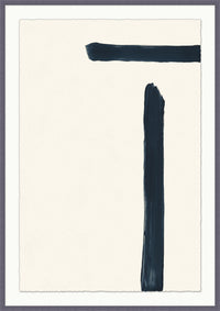 Fragment 2 LG by Thom Filicia Artwork Charcoal Woodgrain Frame - 41.5 x 58.5