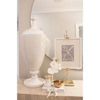 Grande Urn with Lid - White