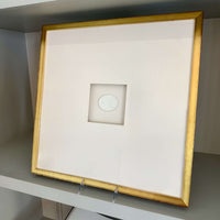 Equus Albus Intaglio 1 Framed Artwork - 16 x 16