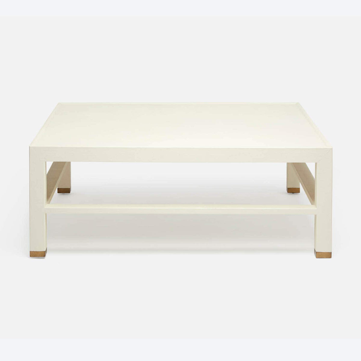 Jarin Coffee Table - White Faux Belgian Linen