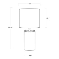 Dimensions of small Juliet crystal table lamp