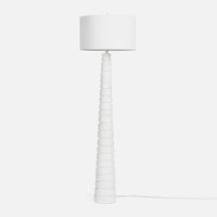 Kaleen Floor Lamp - Matte White Resin
