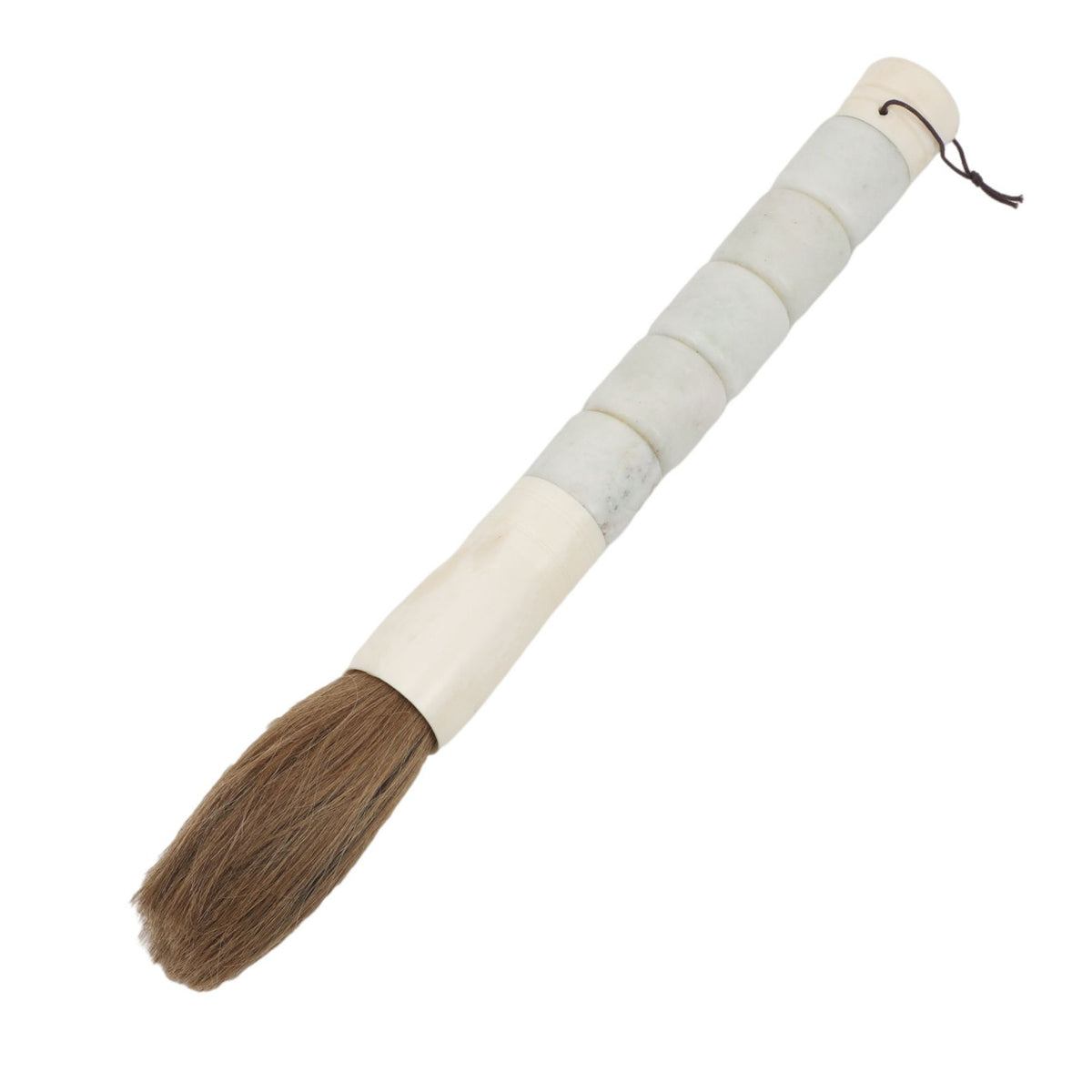 Calligraphy Brush White Jade - 13 Inch Long