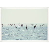 Paddle Board Fleet by Nathan Turner Photograph Artwork Matte White Frame - 47 x 33