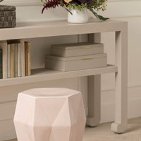 Ralston Decorative Boxes - Set of 2 Light Gray Full Grain Leather